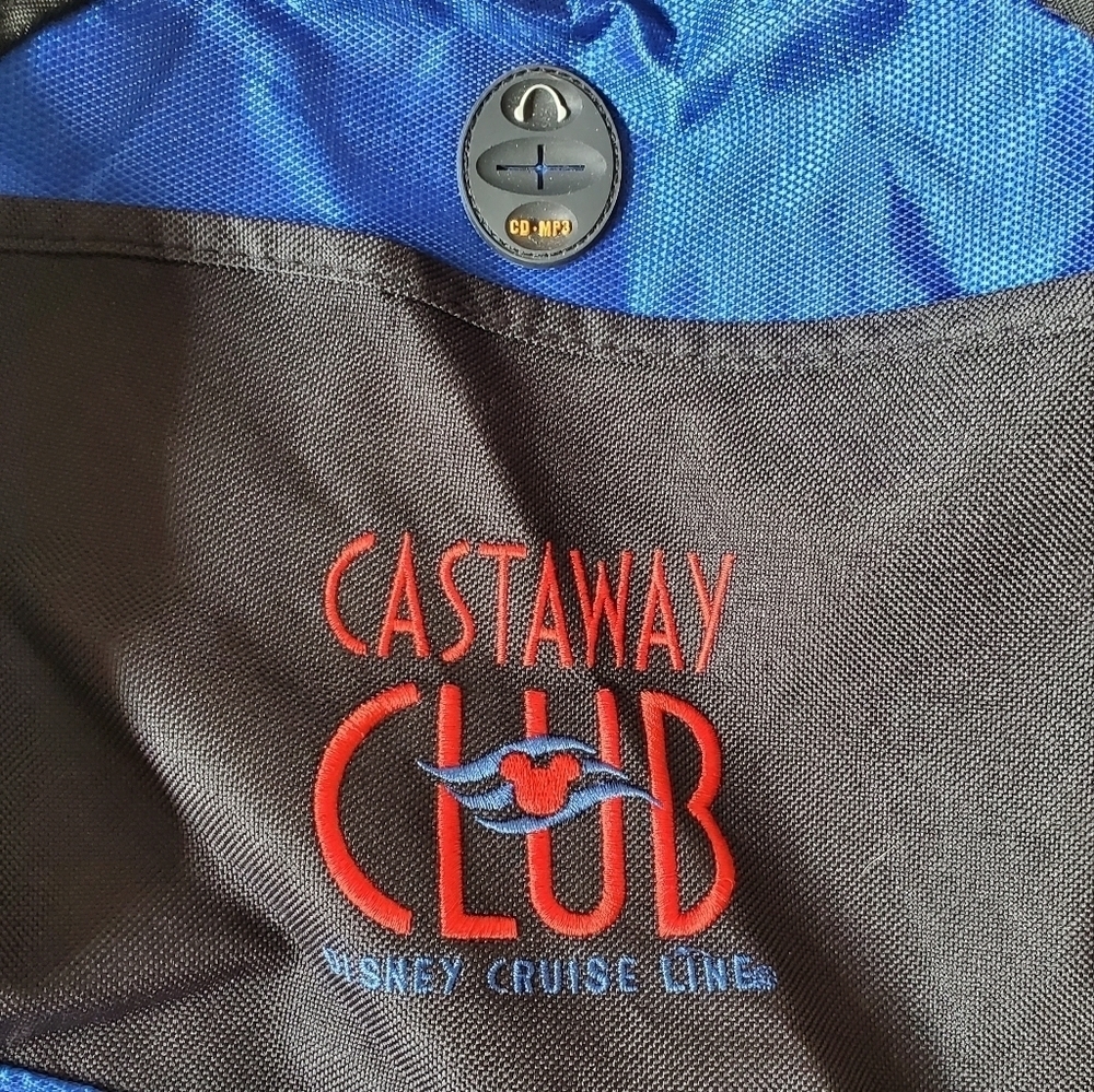 Disney Cruise Line Castaway Club Blue and Black Backpack - Picture 2 of 4